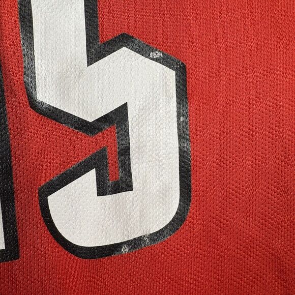 Nike Dri Fit Dallas Texans #15 Soccer Jersey Mens Size M TShirt Short Sleeve Red - Picture 4 of 12